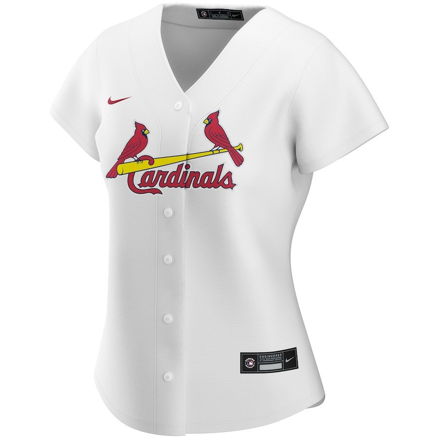 St. Louis Cardinals Home Custom White MLB Jersey Women's