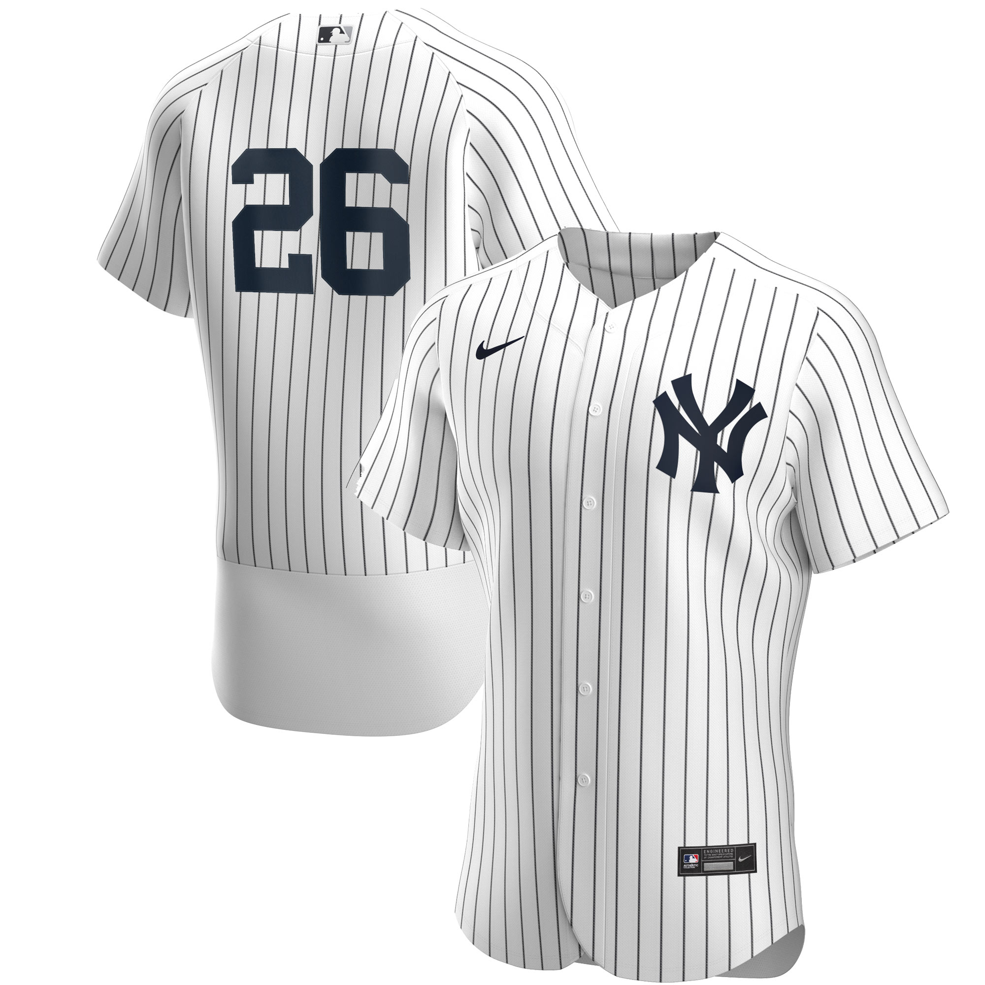 New York Yankees DJ LeMahieu White/Navy Home Player MLB Jersey Men's