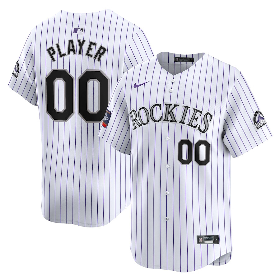Colorado Rockies 2024 World Tour Mexico City Series Home Limited Custom White MLB Jersey Men's