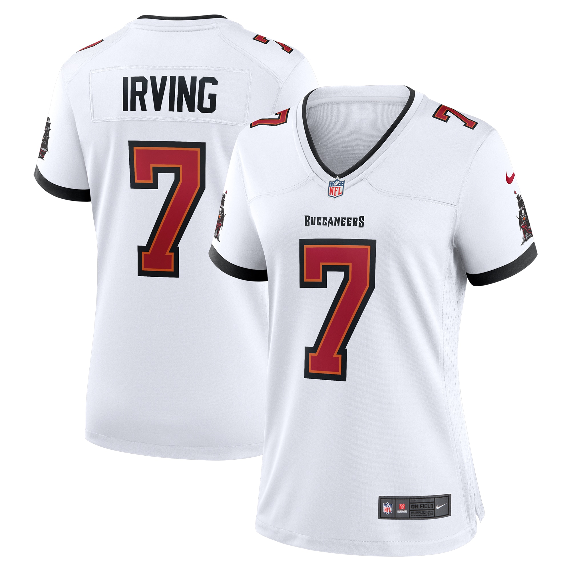 Tampa Bay Buccaneers Bucky Irving White Game NFL Jersey Women's