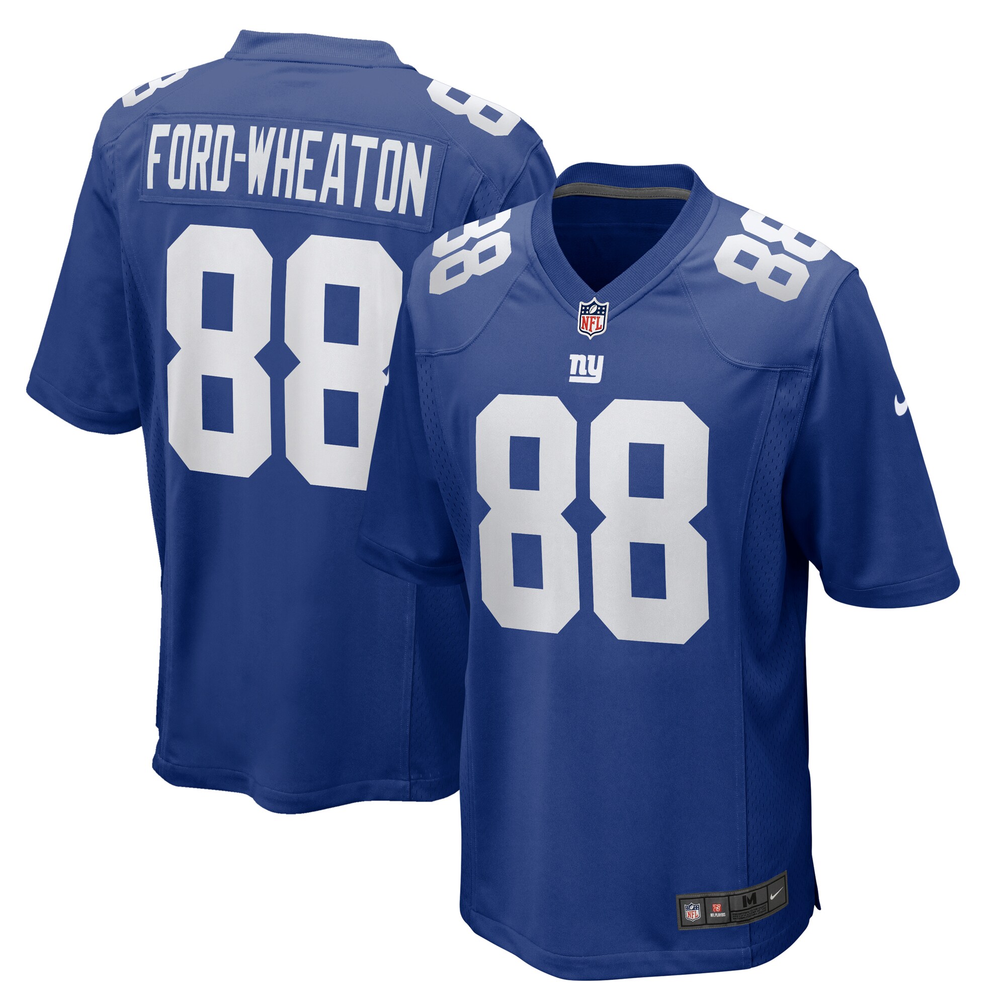 New York Giants Bryce Ford-Wheaton Royal Team Game NFL Jersey Men's