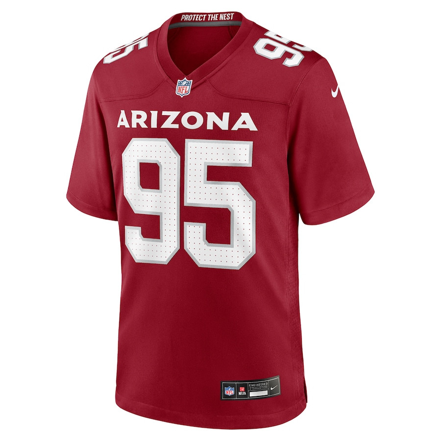 Khyiris Tonga 95 Arizona Cardinals Team Game Cardinal NFL Jersey Men's