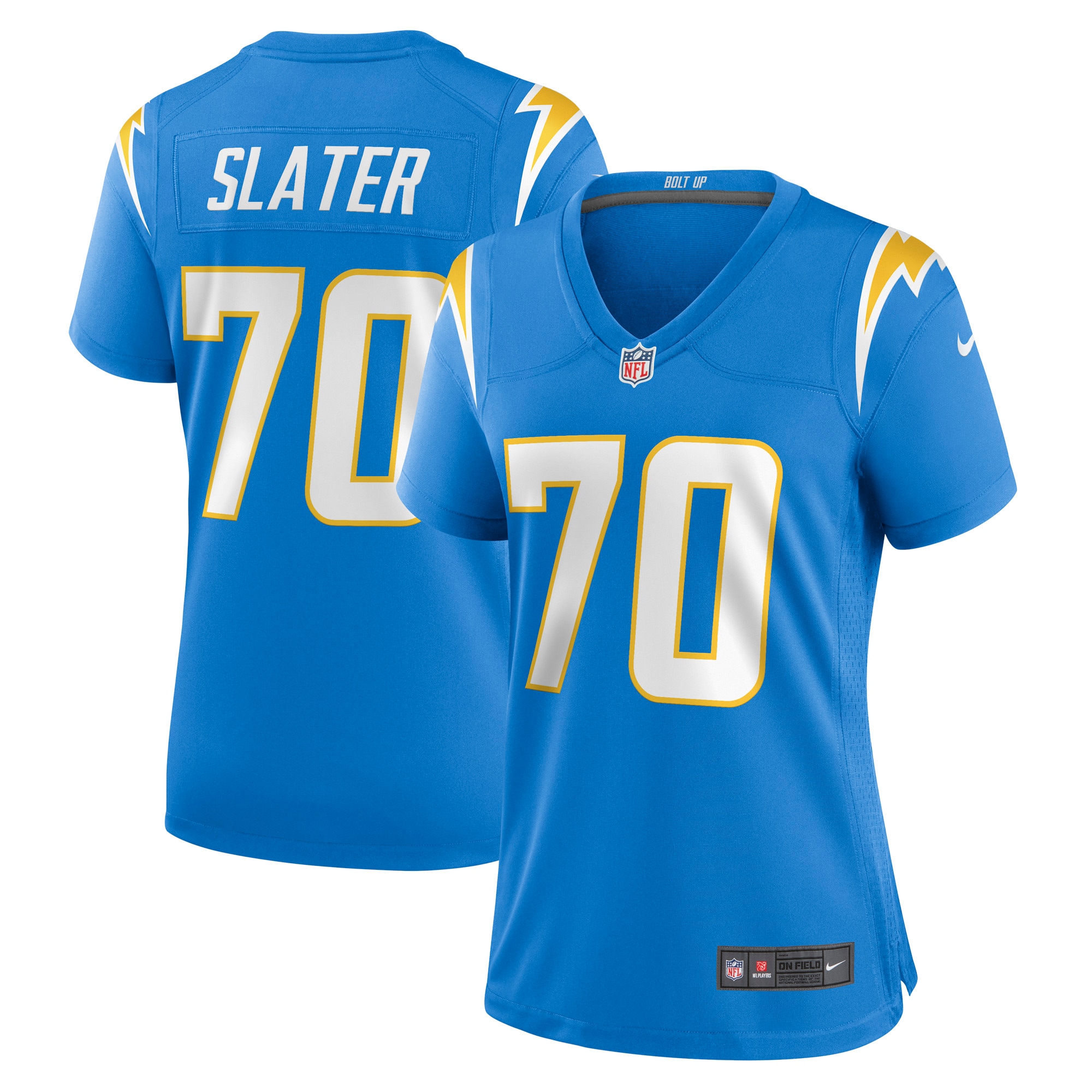 Los Angeles Chargers Rashawn Slater Powder Blue Game NFL Jersey Women's