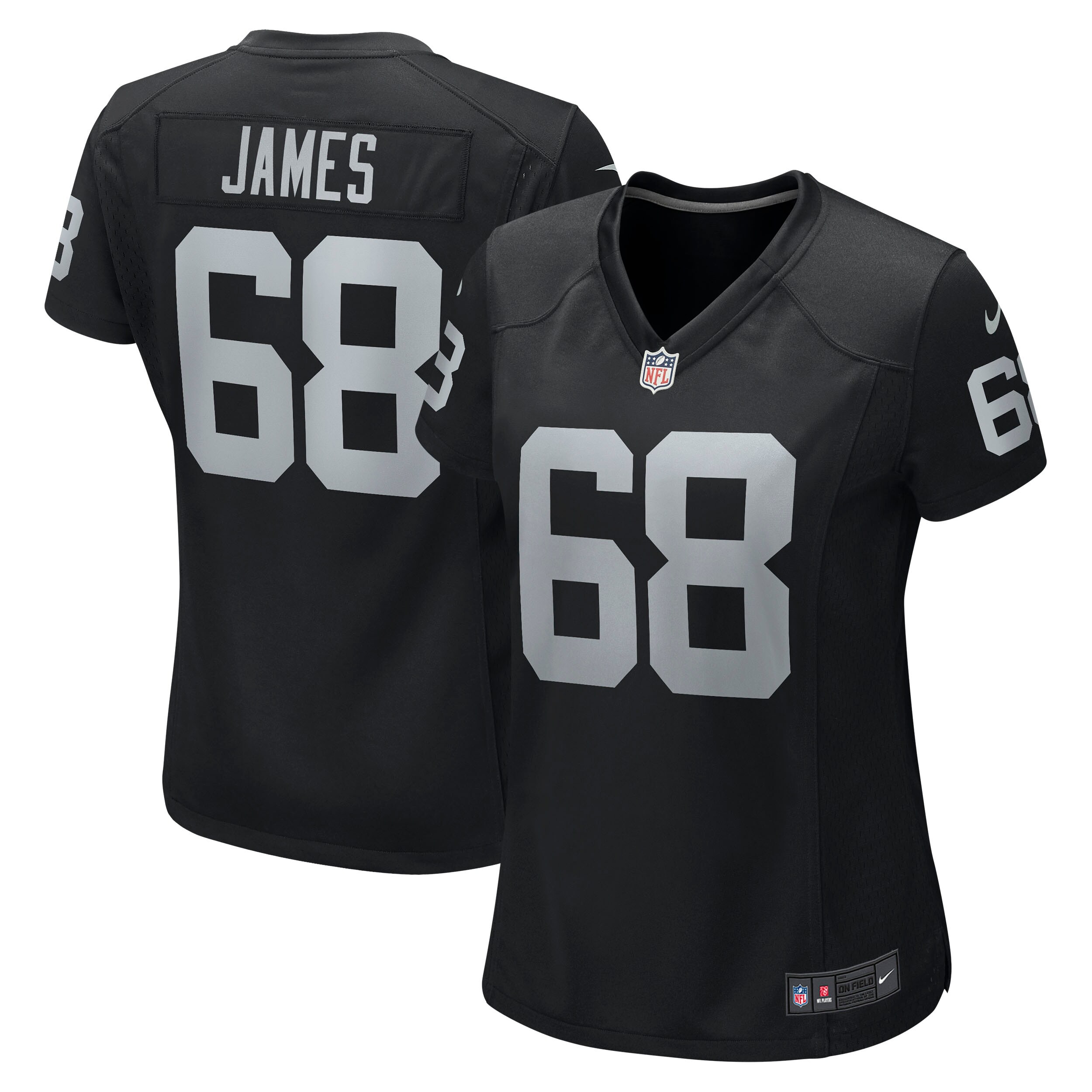 Las Vegas Raiders Andre James Black Game NFL Jersey Women's