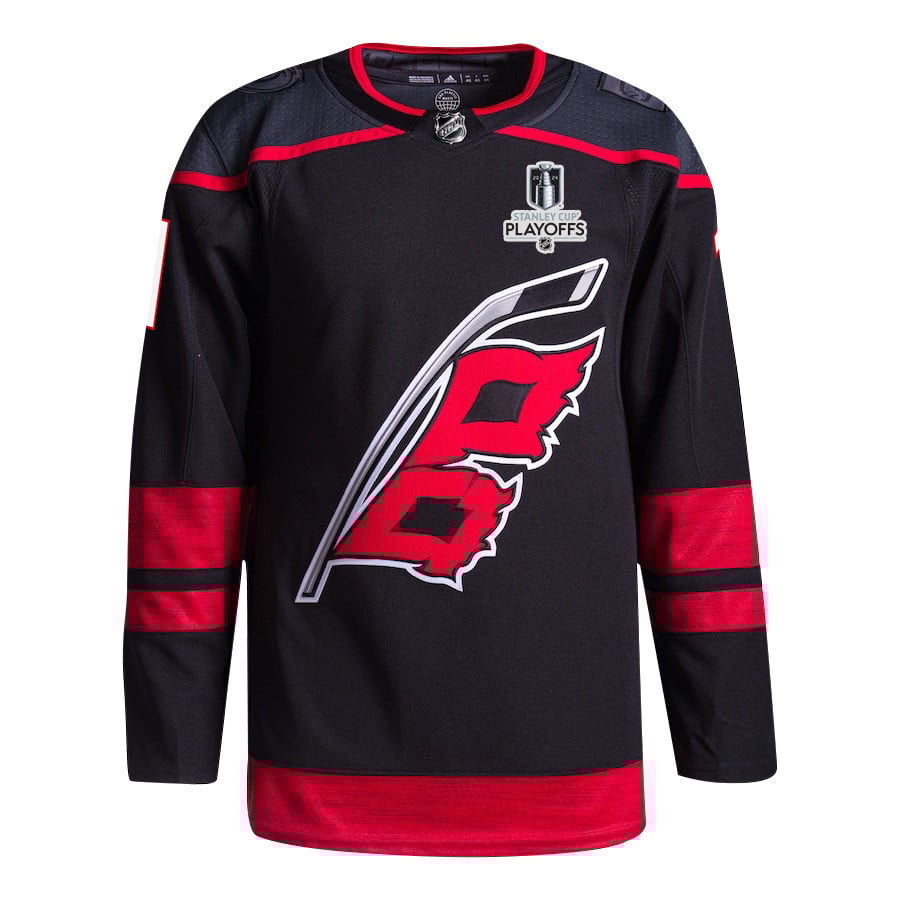 Jordan Staal 11 Carolina Hurricanes 2024 Playoffs Patch Home Black NHL Jersey Men's
