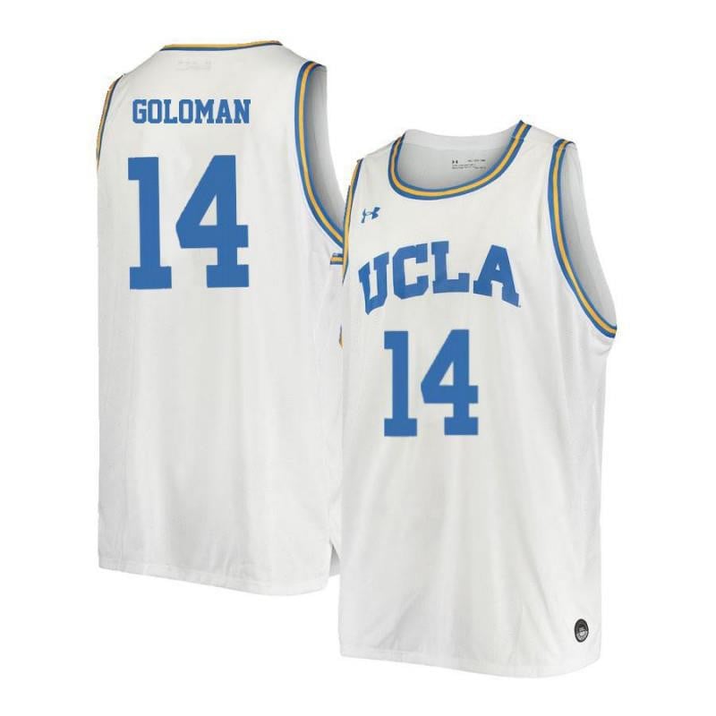 14 Gyorgy Goloma White Retro Elite UCLA Bruins NCAA Jersey Men's