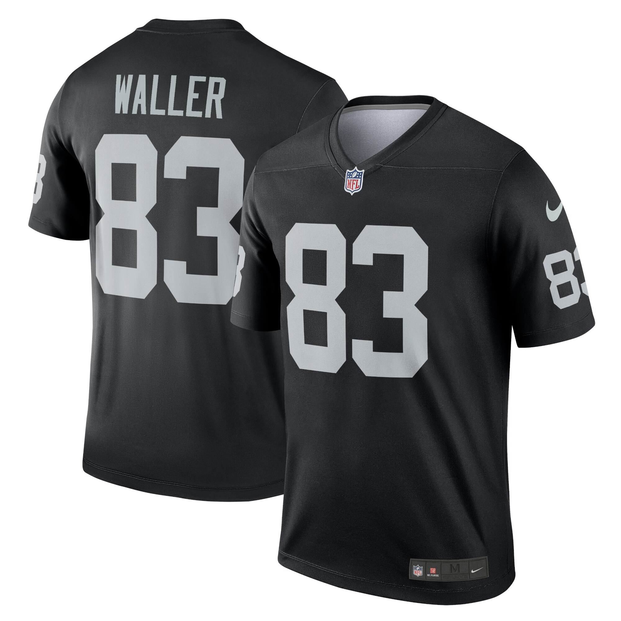 Las Vegas Raiders Darren Waller Black Team Legend Player Performance Top NFL Jersey Men's