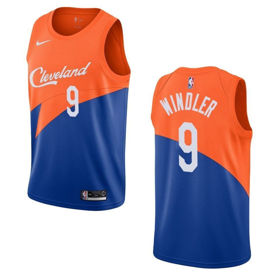 Cleveland Cavaliers 9 Dylan Windler City Swingman Blue NBA Jersey Men's