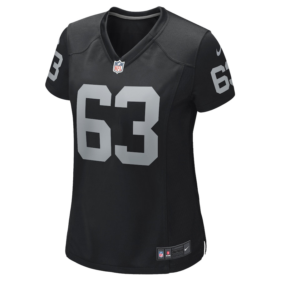 Gene Upshaw 63 Las Vegas Raiders Team Game Black NFL Jersey Women's