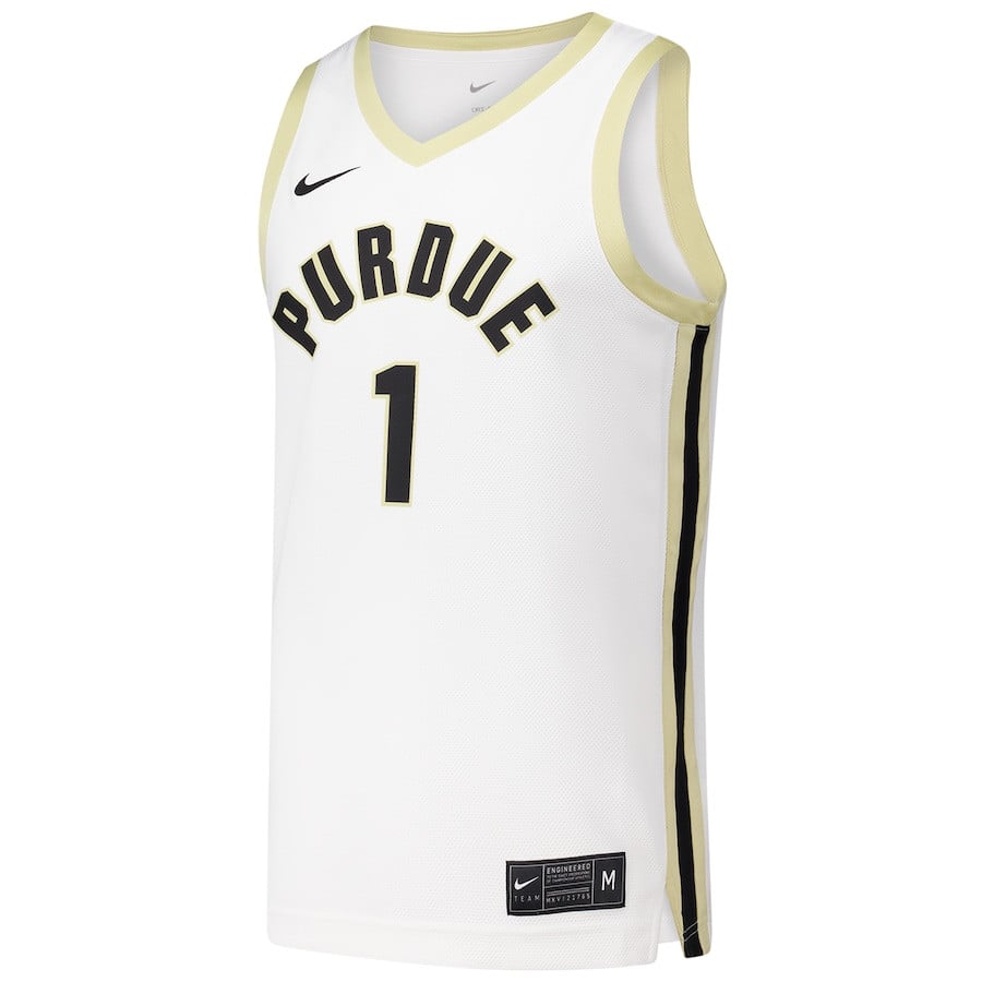 Purdue Boilermakers White #1 NCAA Jersey Men's