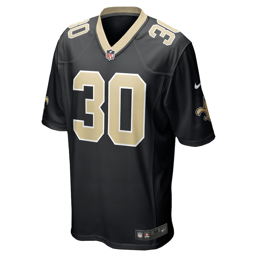 Roderic Teamer 30 New Orleans Saints Game Black NFL Jersey Men's