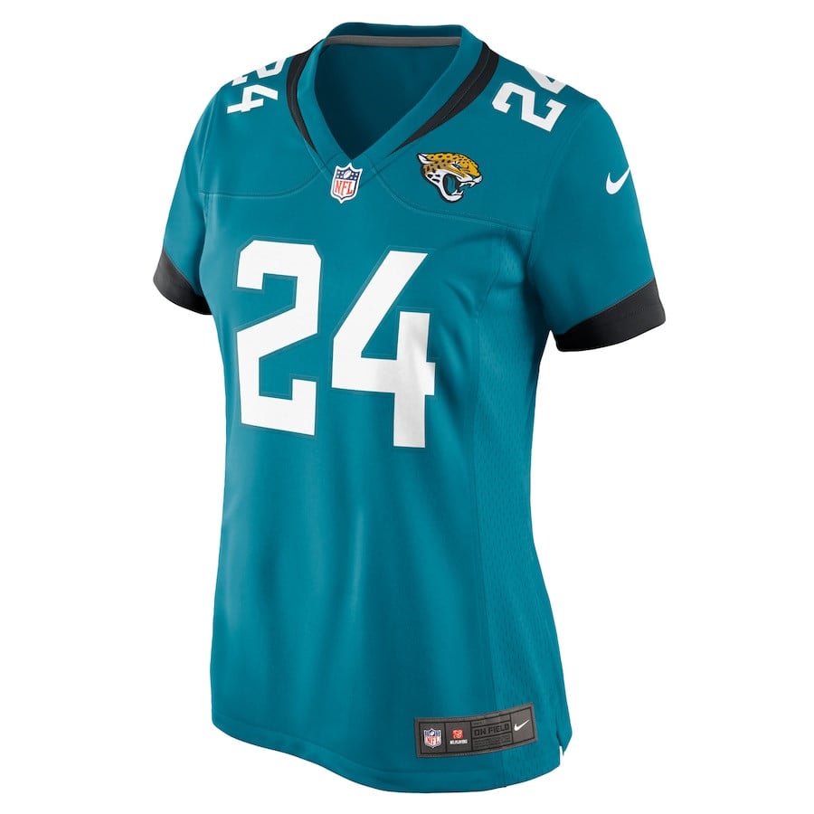 De??ntre Prince 24 Jacksonville Jaguars Game Teal NFL Jersey Women's