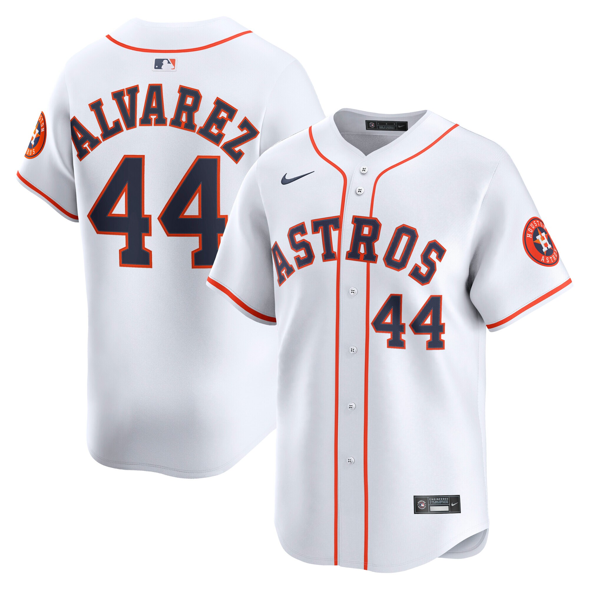 Houston Astros Yordan Alvarez White Home Limited Player MLB Jersey Men's