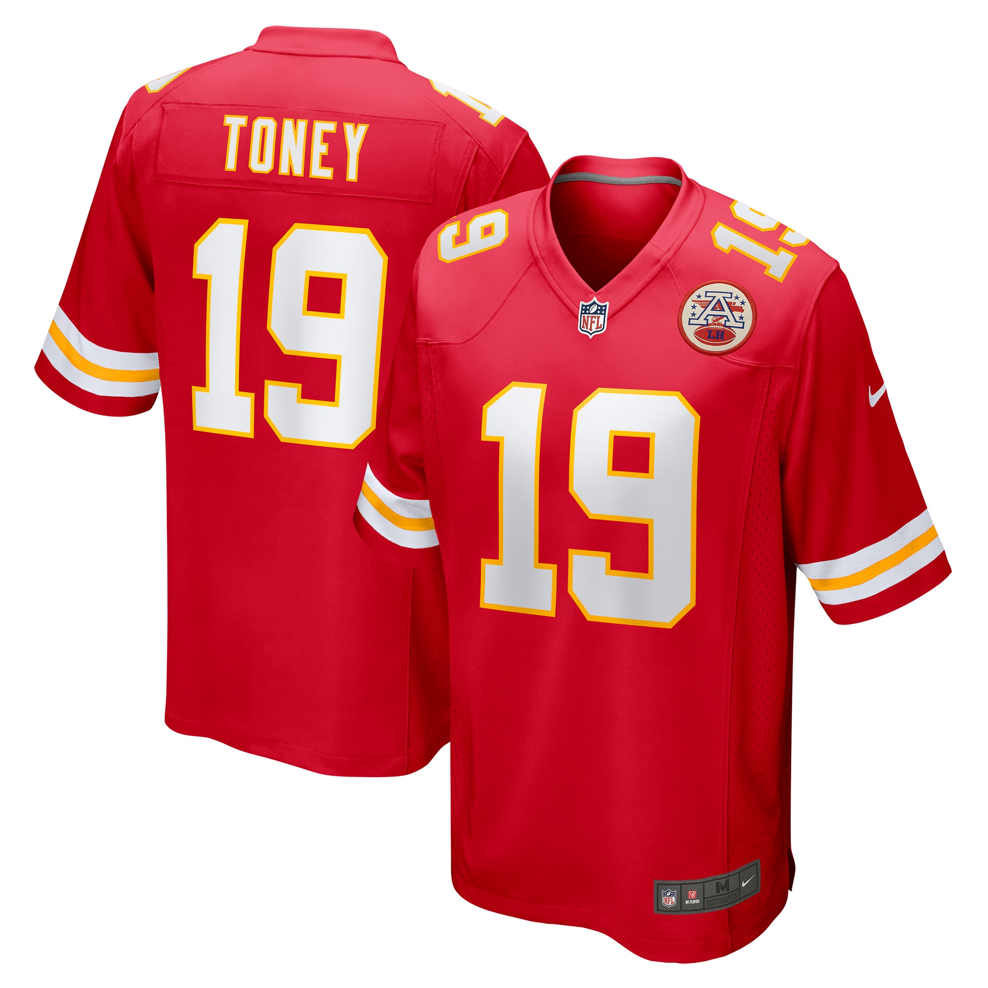 Kansas City Chiefs Kadarius Toney Red Game Player NFL Jersey Men's