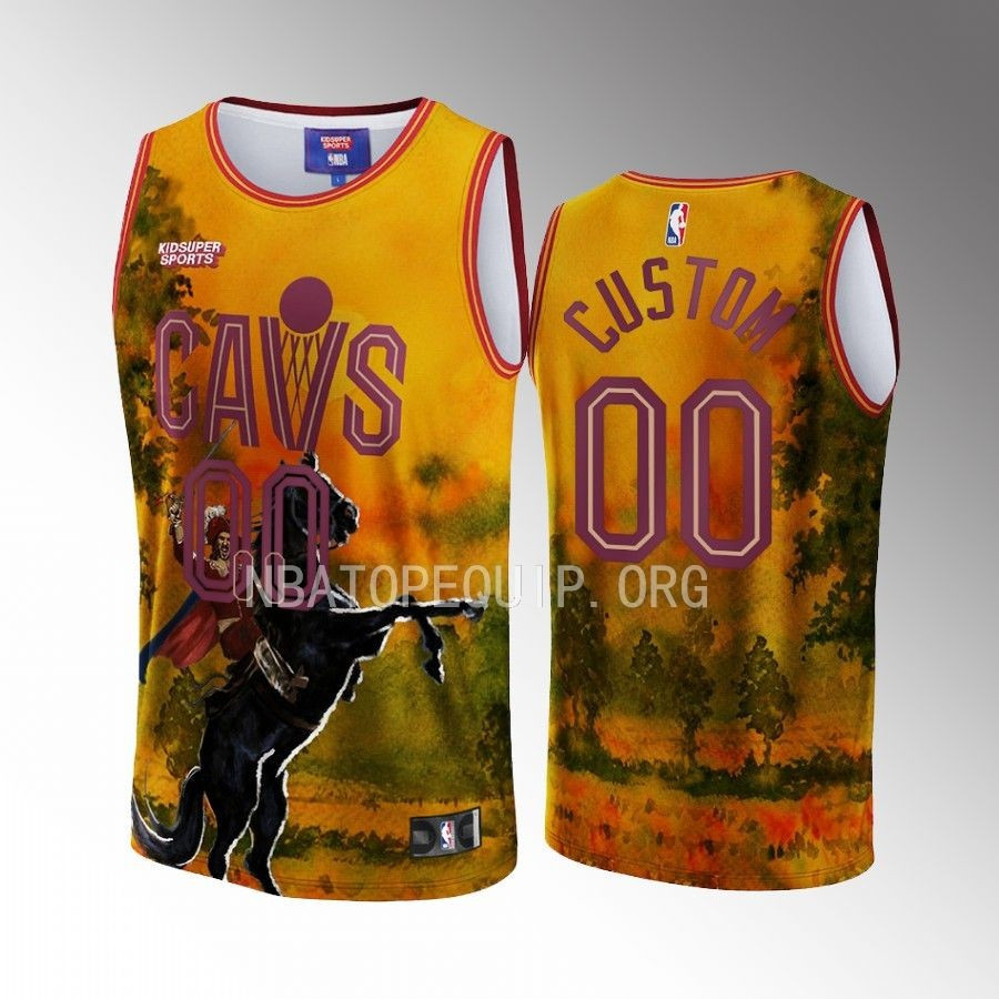 Custom Cleveland Cavaliers KidSuper Studio Unisex Hometown NBA Jersey Unisex