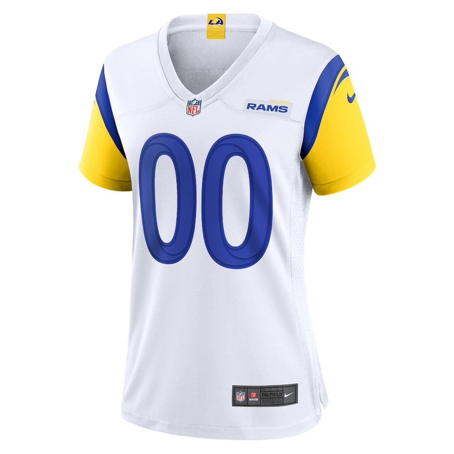 Los Angeles Rams Alternate Custom White NFL Jersey Women's