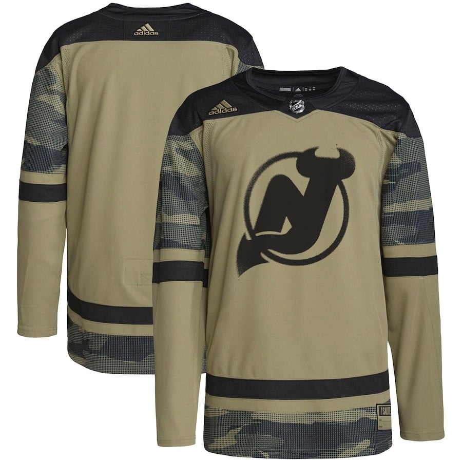 New Jersey Devils Military Appreciation Team Practice Camo NHL Jersey Men's