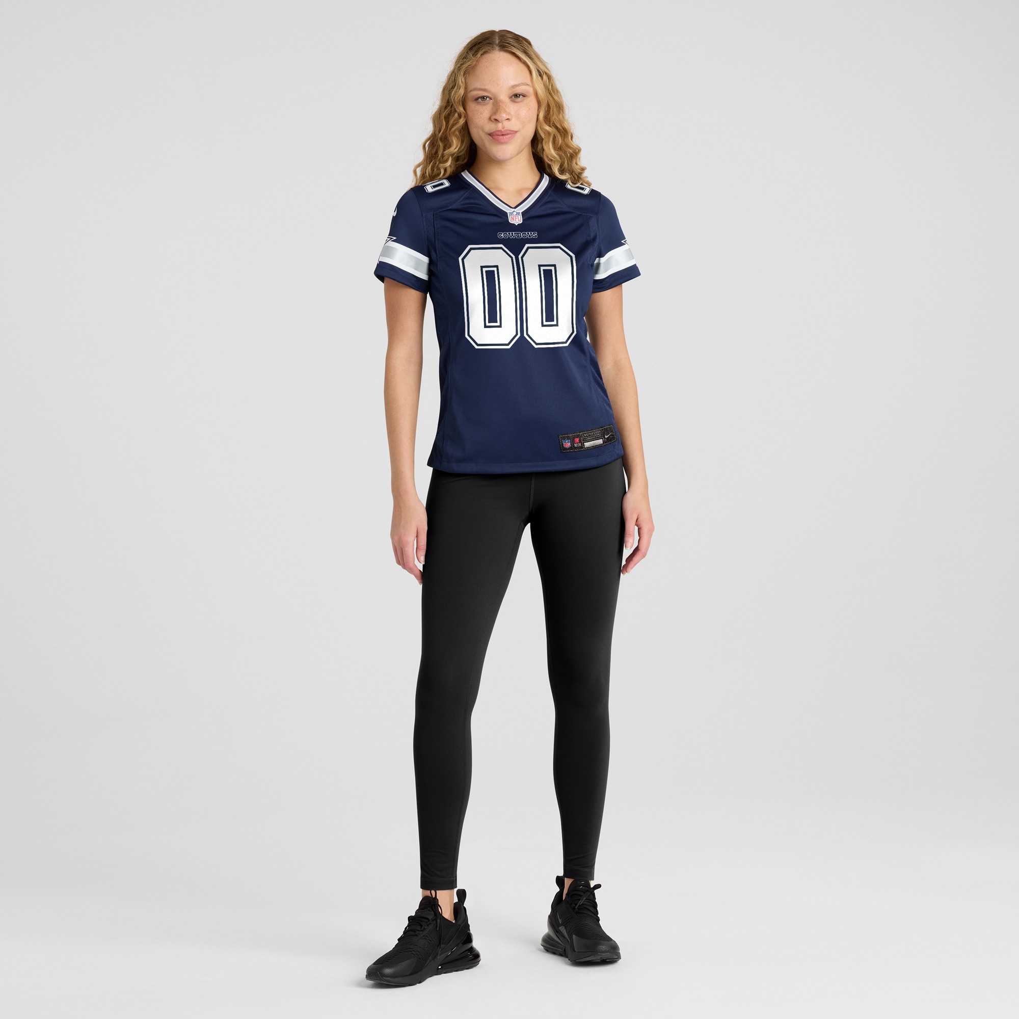 Navy Dallas Cowboys Custom Game NFL Jersey Women's