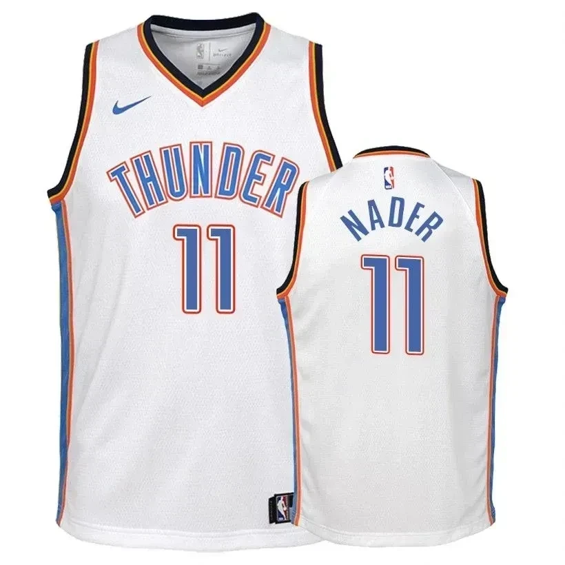 Thunder Abdel Nader 11 Associatio White NBA Jersey Youth