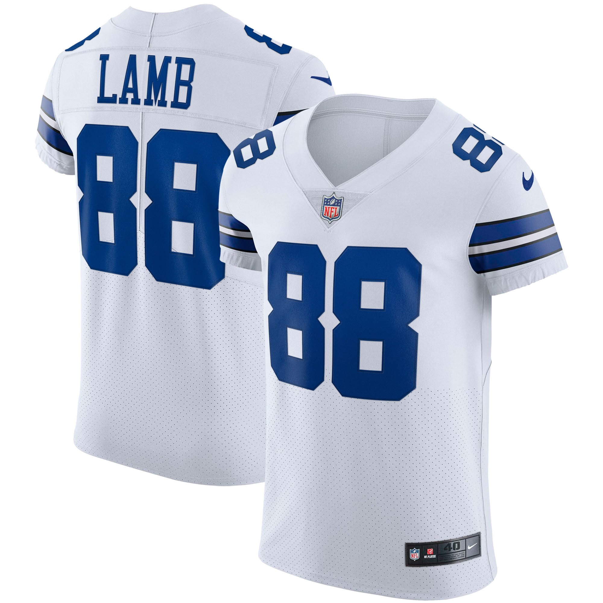Dallas Cowboys CeeDee Lamb White Vapor Elite NFL Jersey Men's
