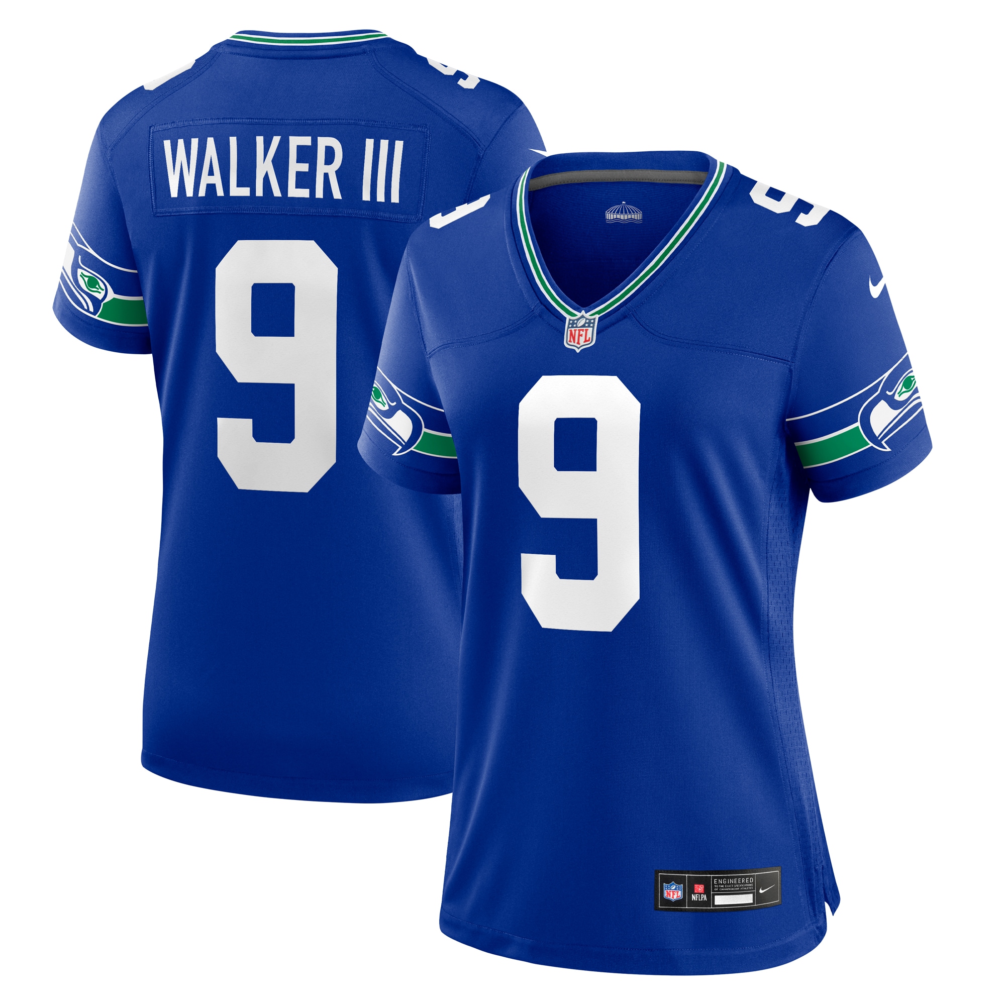 Seattle Seahawks Kenneth Walker III Royal Player NFL Jersey Women's