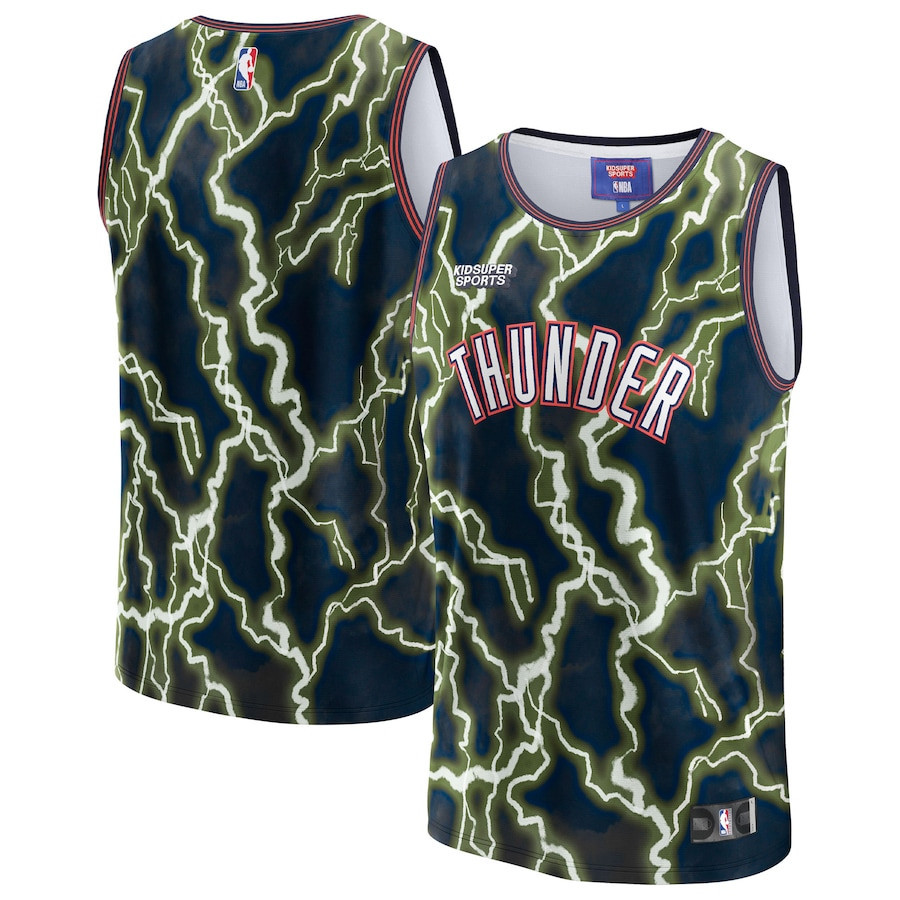 Oklahoma City Thunder KidSuper Studio Unisex Hometown Black NBA Jersey Unisex