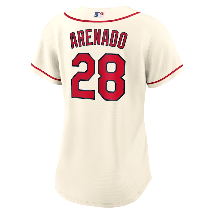 Nolan Arenado 28 St. Louis Cardinals Alternate Cream MLB Jersey Women's