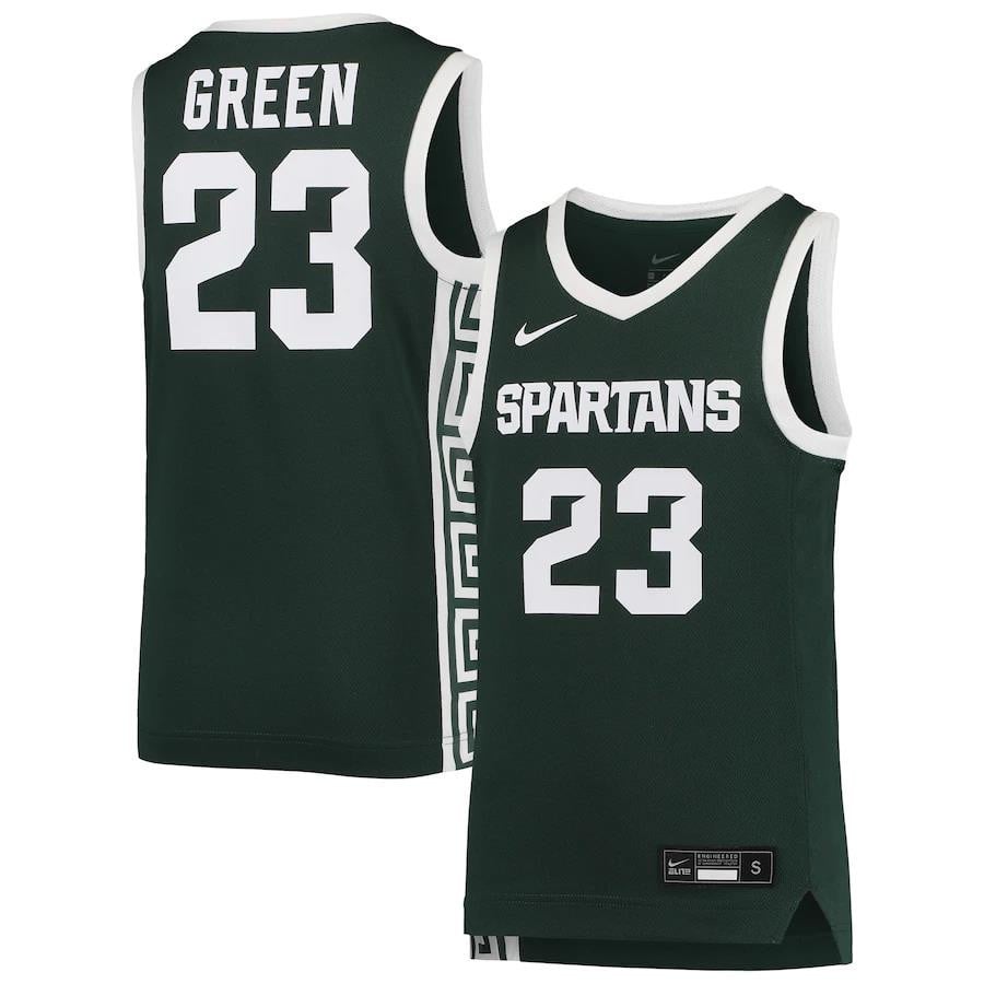 Draymond Green Michigan State Spartan Green NCAA Jersey Youth