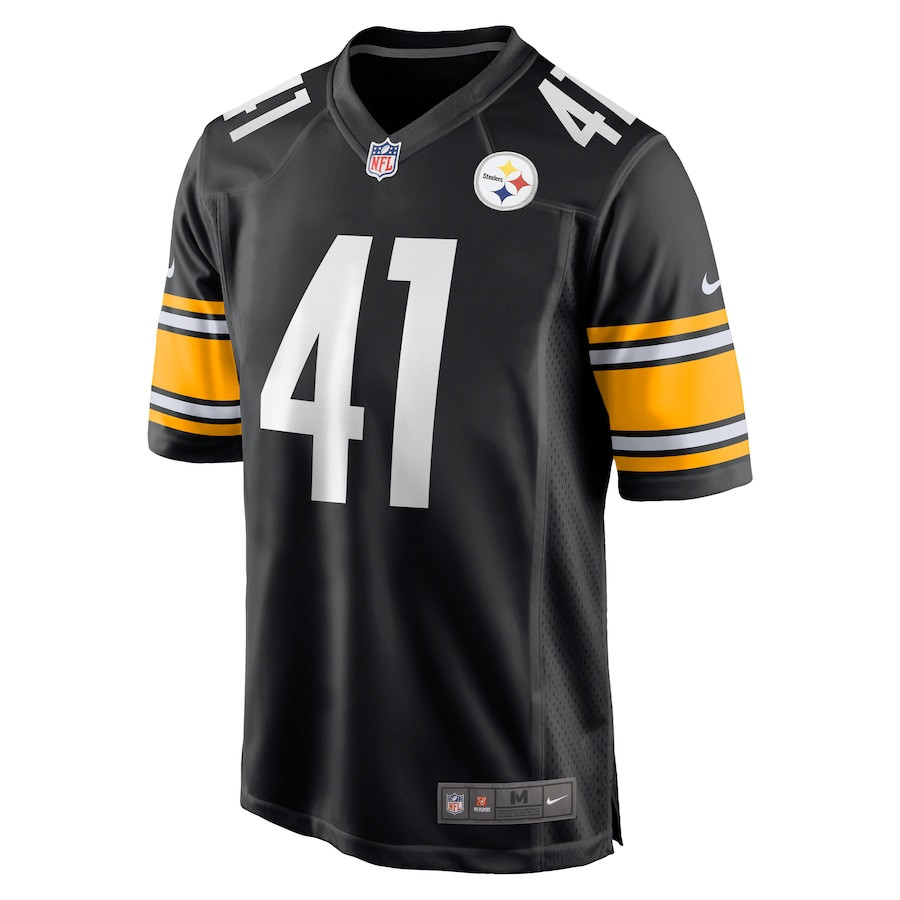 Payton Wilson 41 Pittsburgh Steelers Game Black NFL Jersey Men's