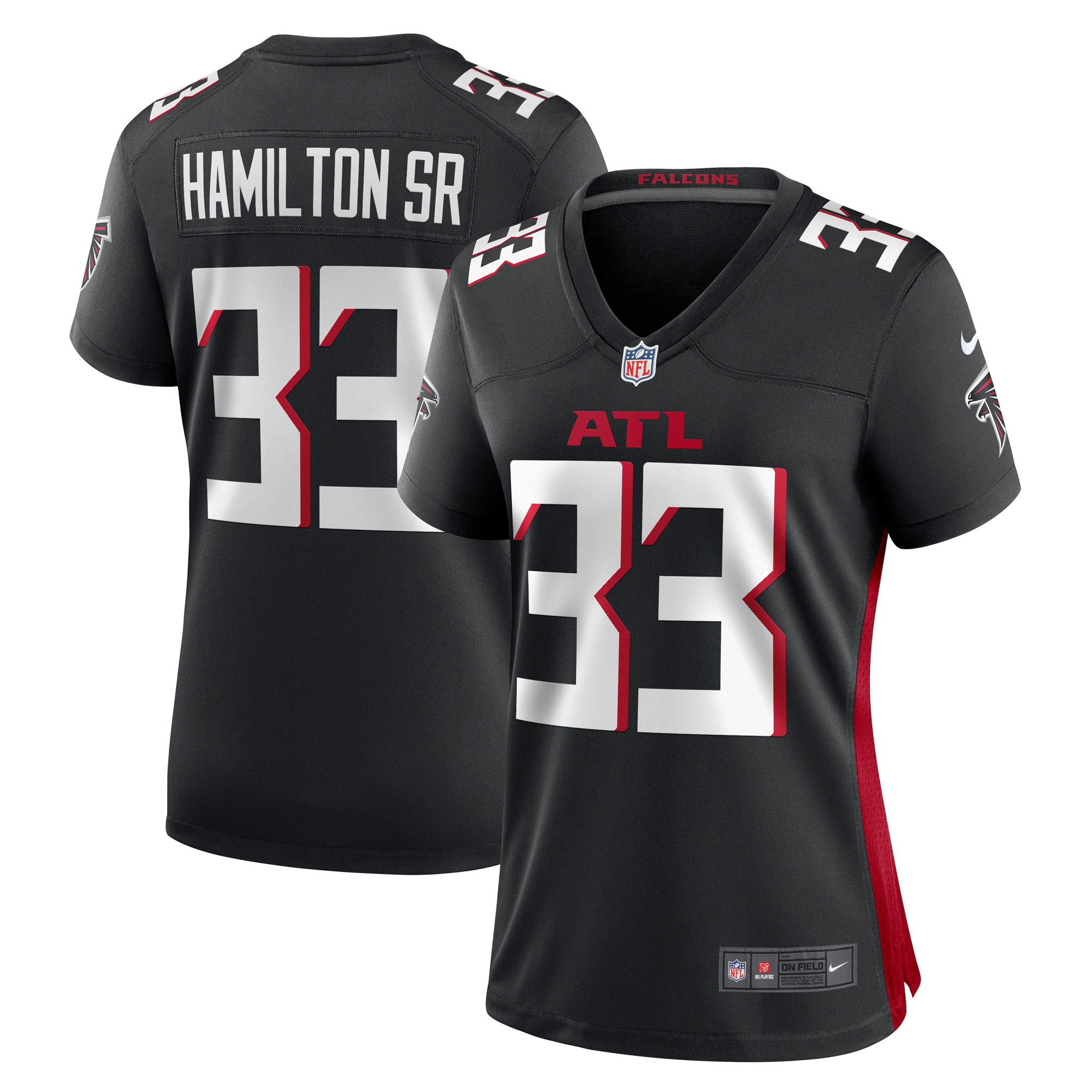 Atlanta Falcons Antonio Hamilton Sr. Black Game NFL Jersey Women's