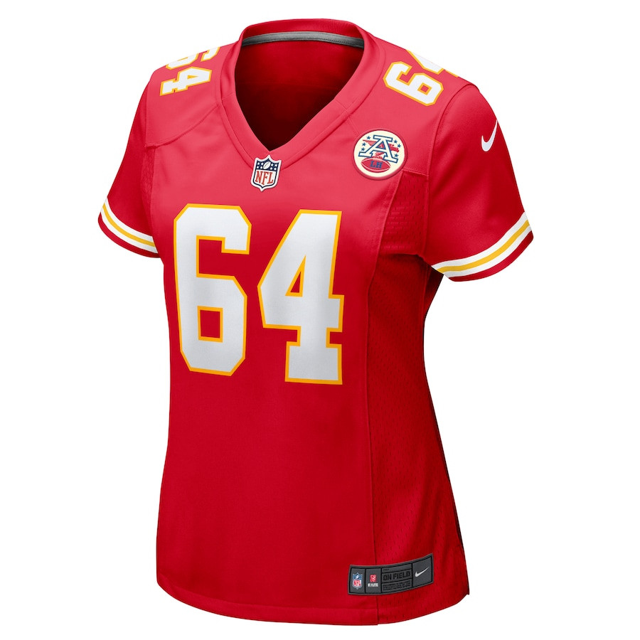 Wanya Morris 64 Kansas City Chiefs Game Red NFL Jersey Women's