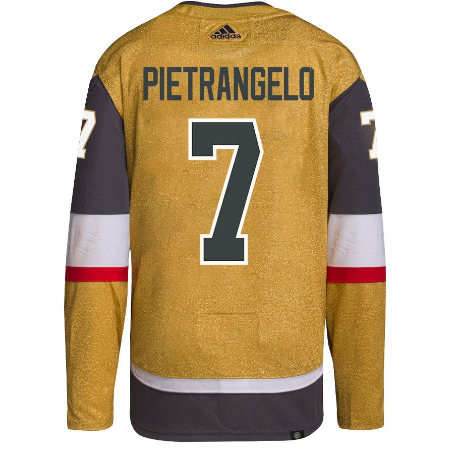 Alex Pietrangelo 7 Vegas Golden Knights Stanley Cup 2023 Final Patch Home Breakaway Gold NHL Jersey Men's