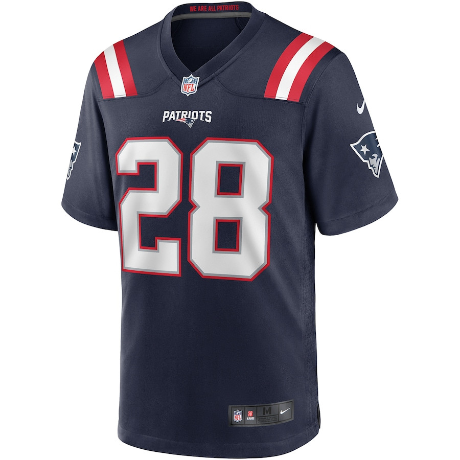 Curtis Martin 28 New England Patriots Game Retired Navy NFL Jersey Men's