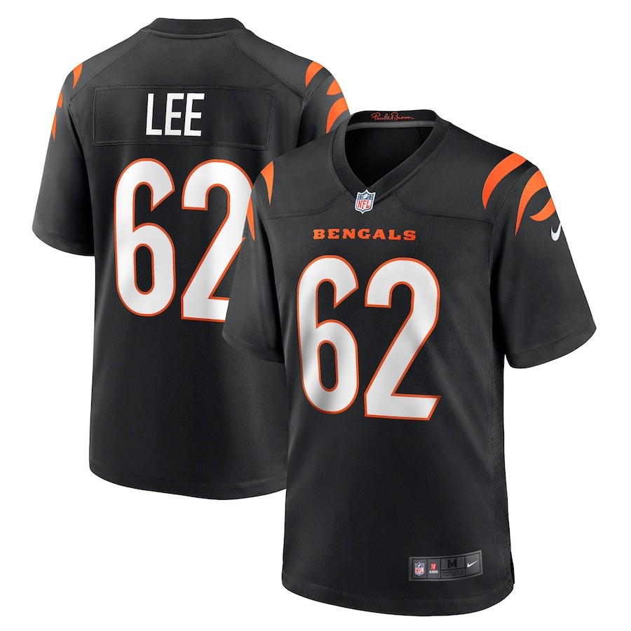 Matt Lee 62 Cincinnati Bengals Game Black NFL Jersey Men's
