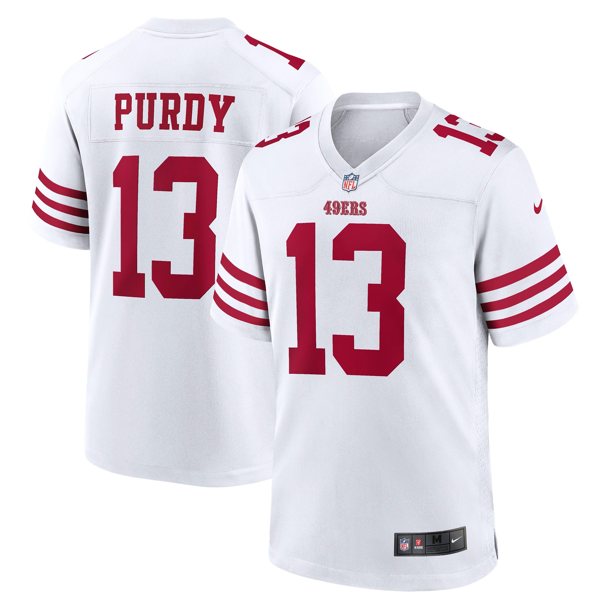 San Francisco 49ers Brock Purdy White Game Player NFL Jersey Men's
