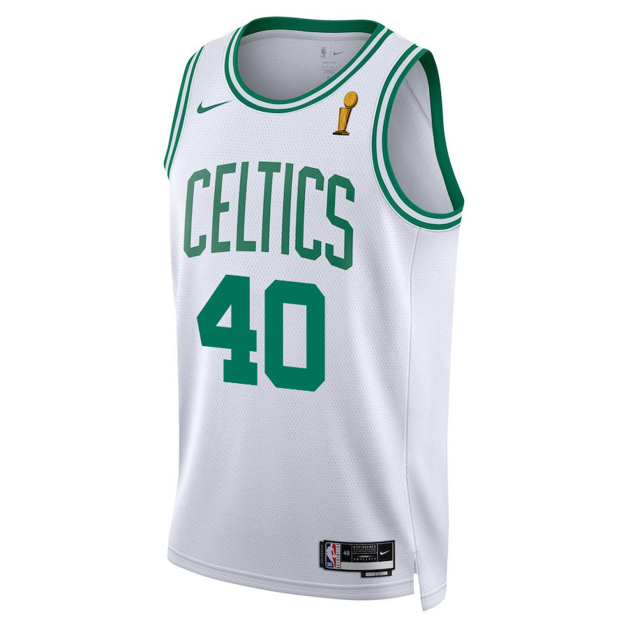 Luke Kornet 40 Boston Celtics 2024 FINALS CHAMPIONS Swingman Association Editio White NBA Jersey Men's