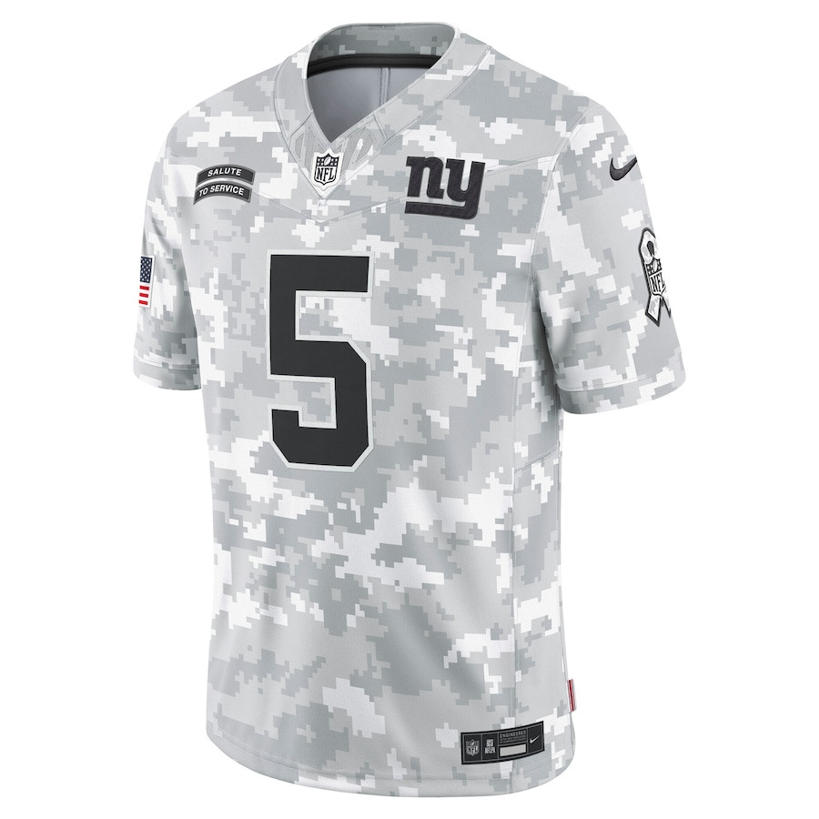 Kayvon Thibodeaux 5 New York Giants 2024 Salute to Service Limited Arctic Camo NFL Jersey Men's
