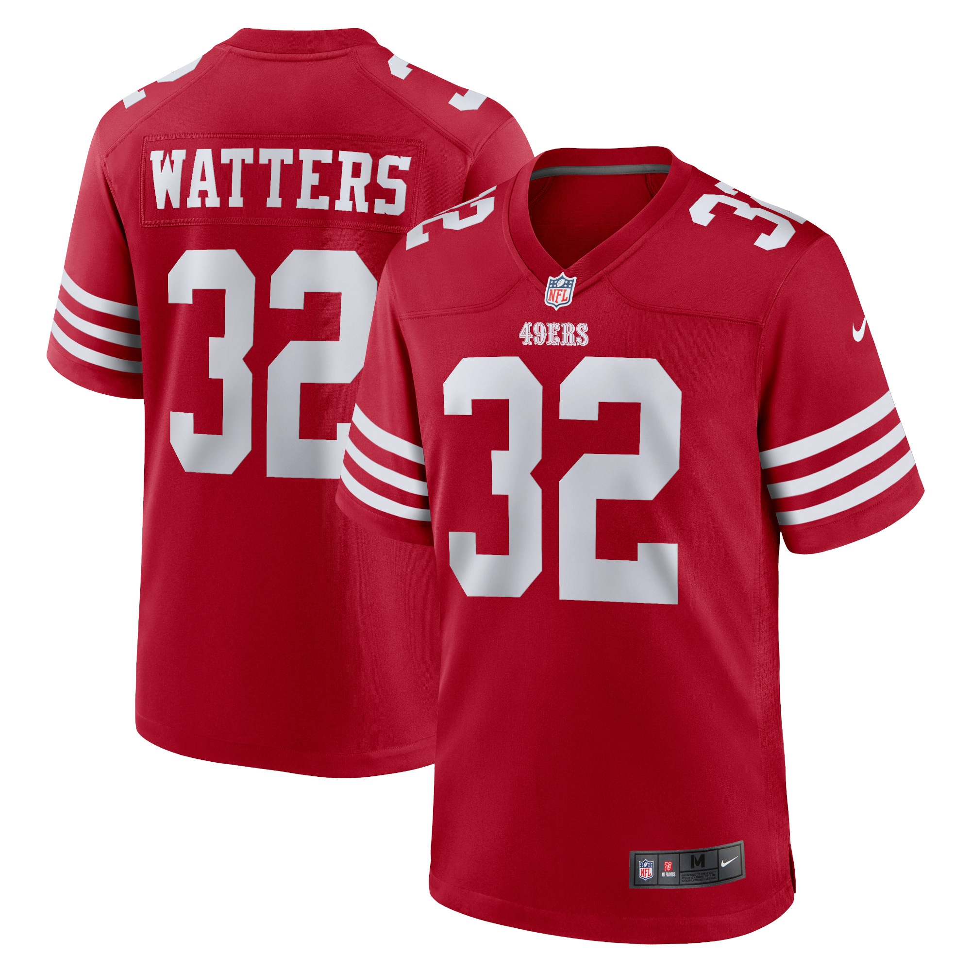 San Francisco 49ers Ricky Watters Scarlet Retired Player Game NFL Jersey Men's