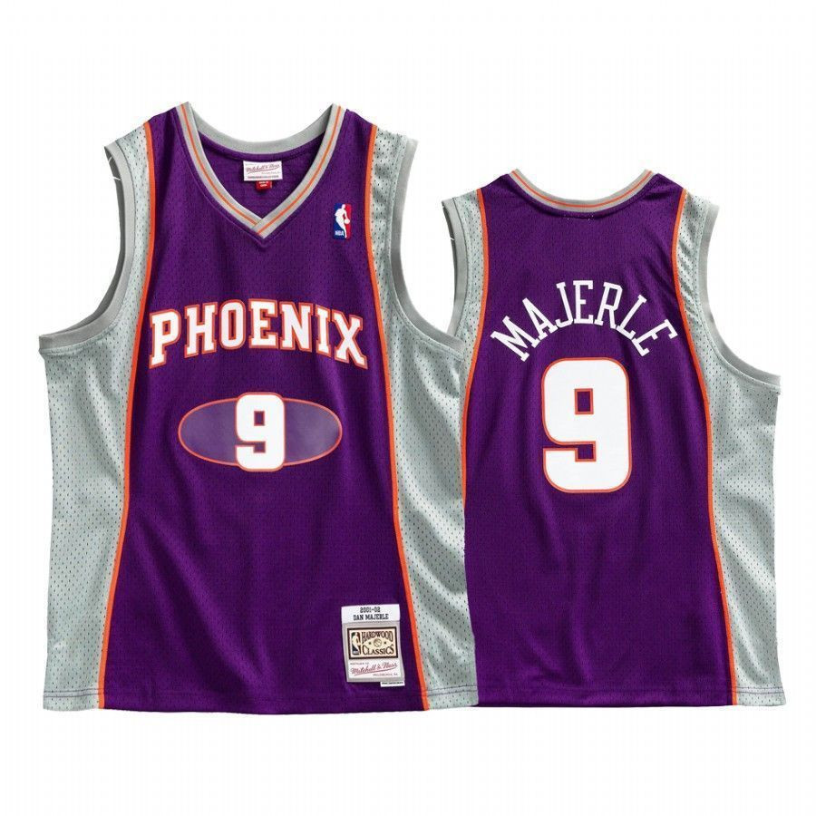 Phoenix Suns Dan Majerle 9 Purple Hardwood Classics NBA Jersey Men's