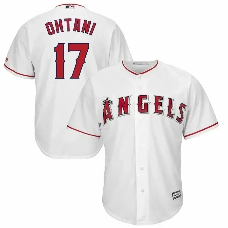 Shohei Ohtani Los Angeles Angels Official Player White MLB Jersey Men's