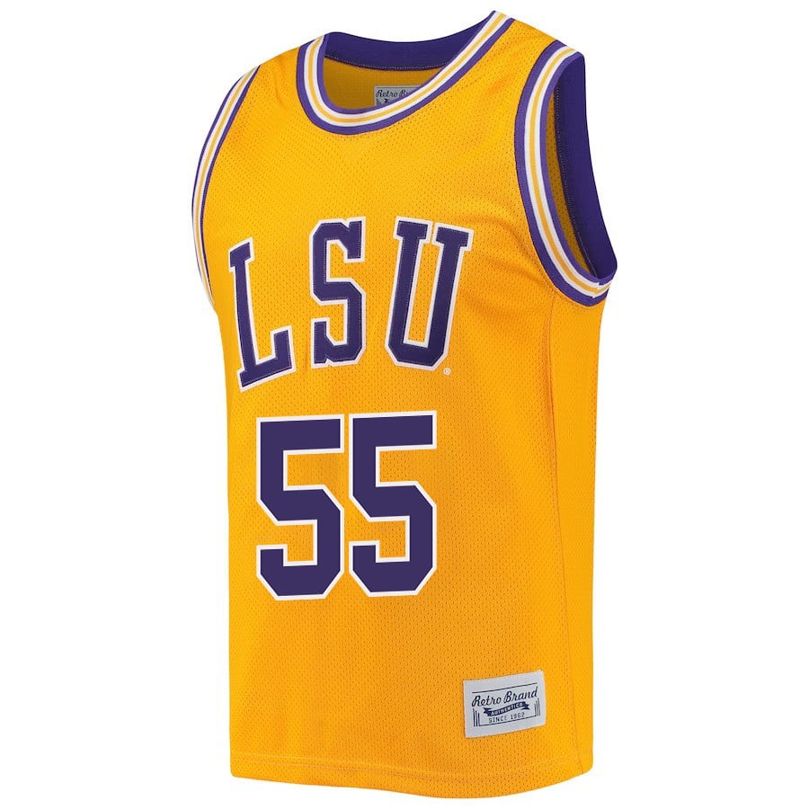 Kateri Poole 55 LSU Tigers 2023 Retro- Gold NCAA Jersey Men's