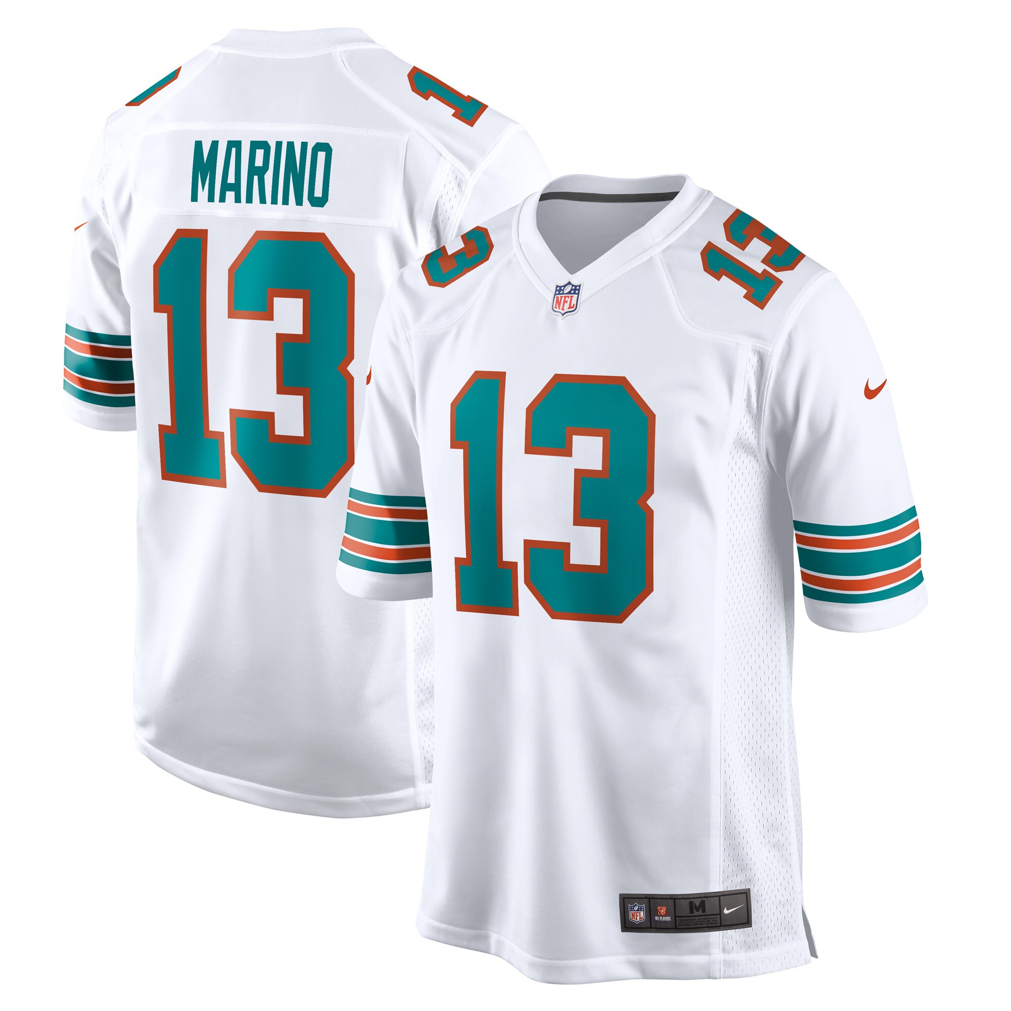 Miami Dolphins Dan Marino White Retired Player NFL Jersey Men's