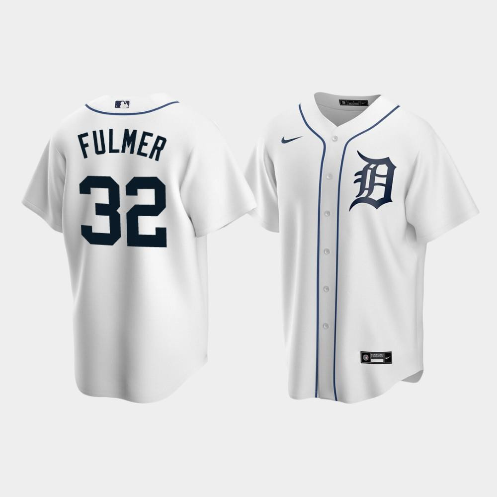 Detroit Tigers 32 Michael Fulmer White Home MLB Jersey Men's