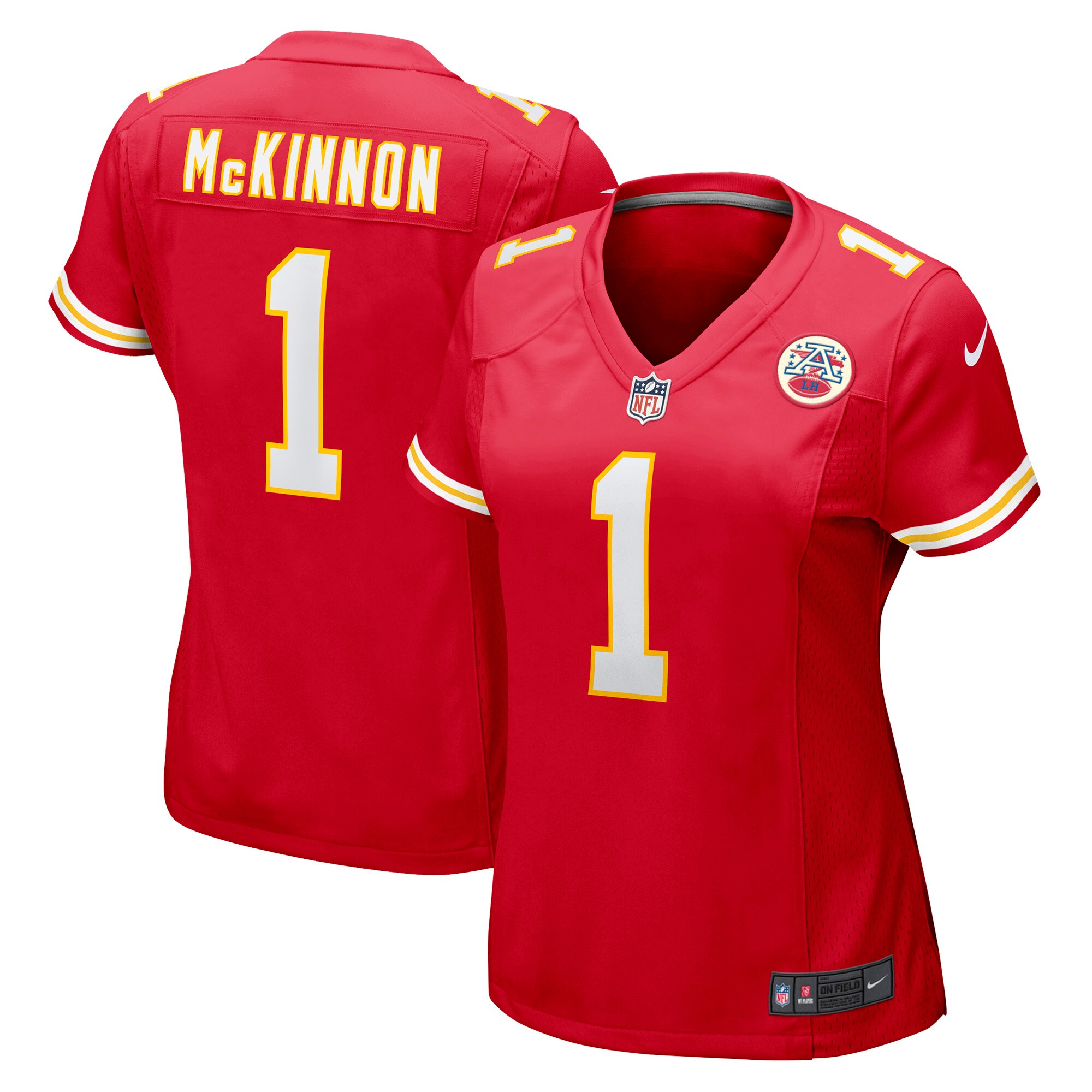 Kansas City Chiefs Jerick McKinnon Red Game Player NFL Jersey Women's