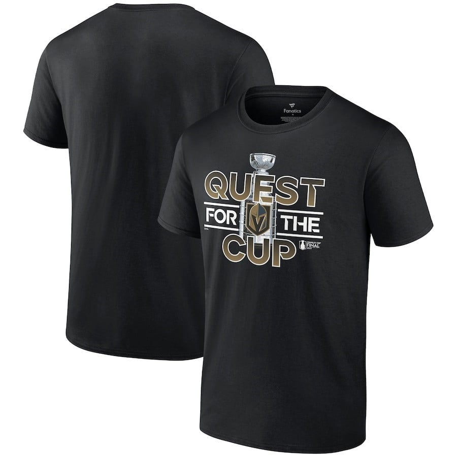 Vegas Golden Knights 2023 Stanley Cup Final Quest T-Shirt Black NHL Jersey Men's