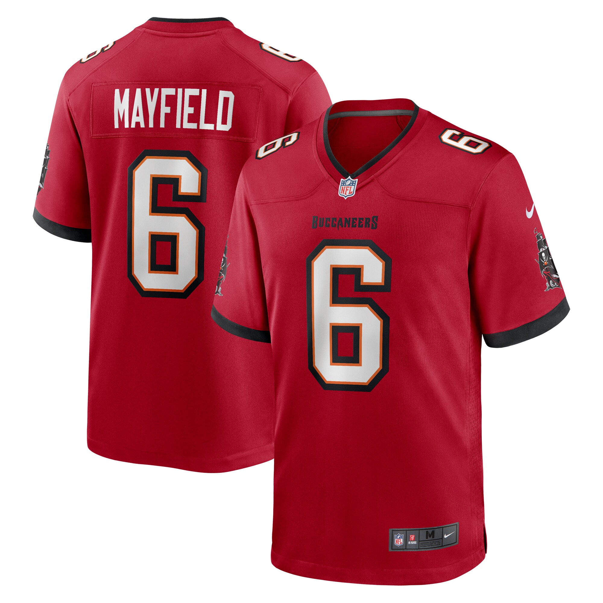 Tampa Bay Buccaneers Baker Mayfield Red Team Game NFL Jersey Men's