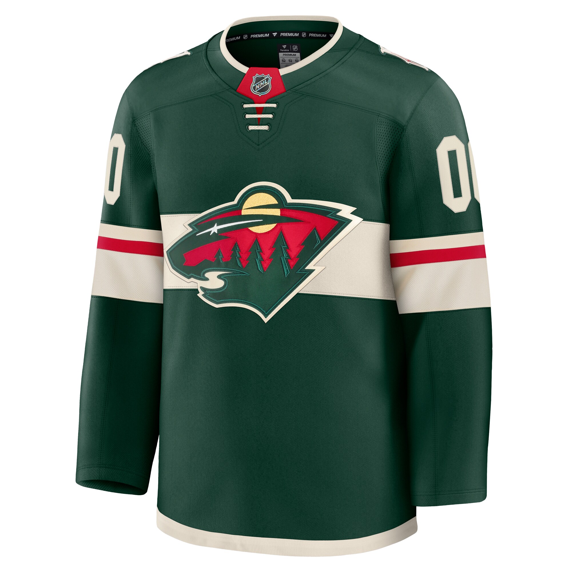 Minnesota Wild Green Home Premium Custom NHL Jersey Men's