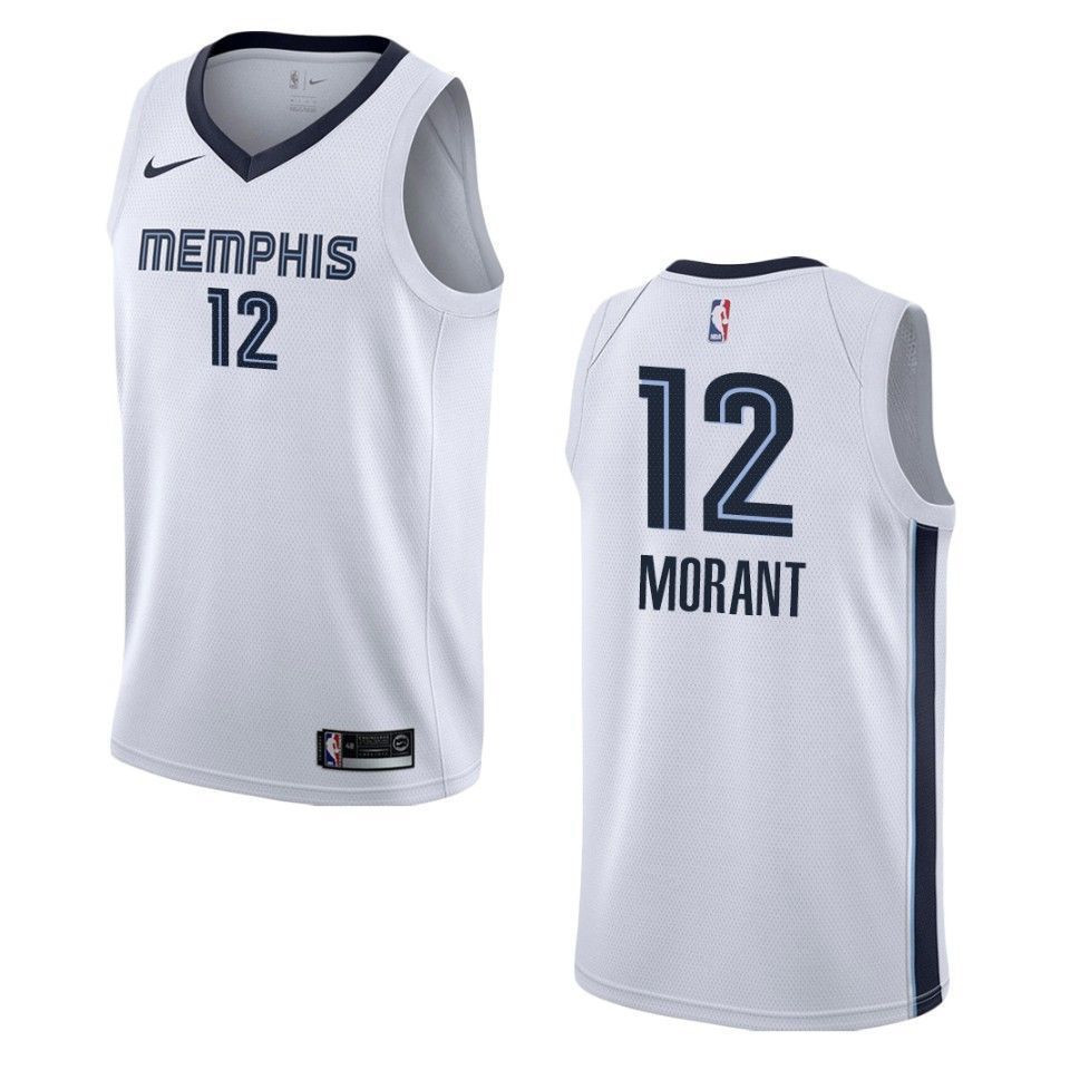 Memphis Grizzlies 12 Ja Morant Association Swingman White NBA Jersey Men's