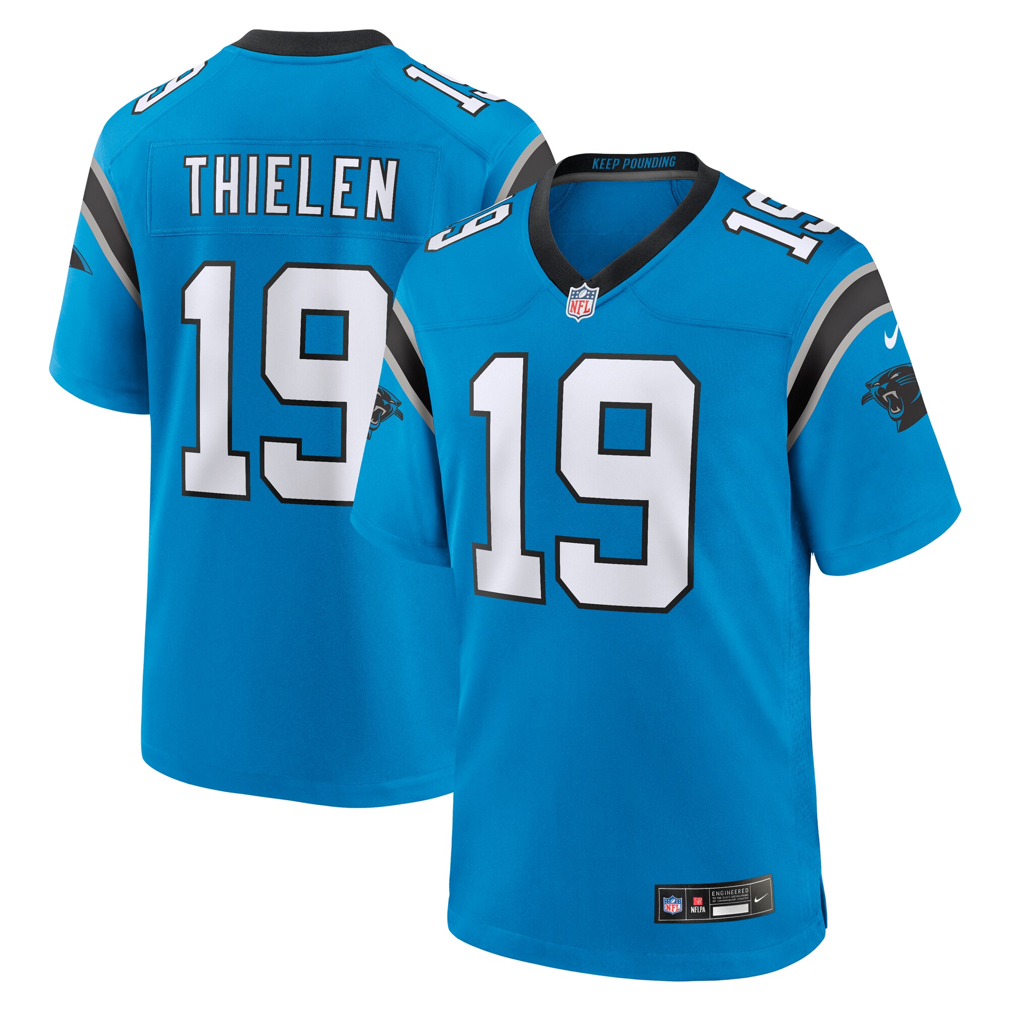 Carolina Panthers Adam Thielen Blue Alternate Game NFL Jersey Men's