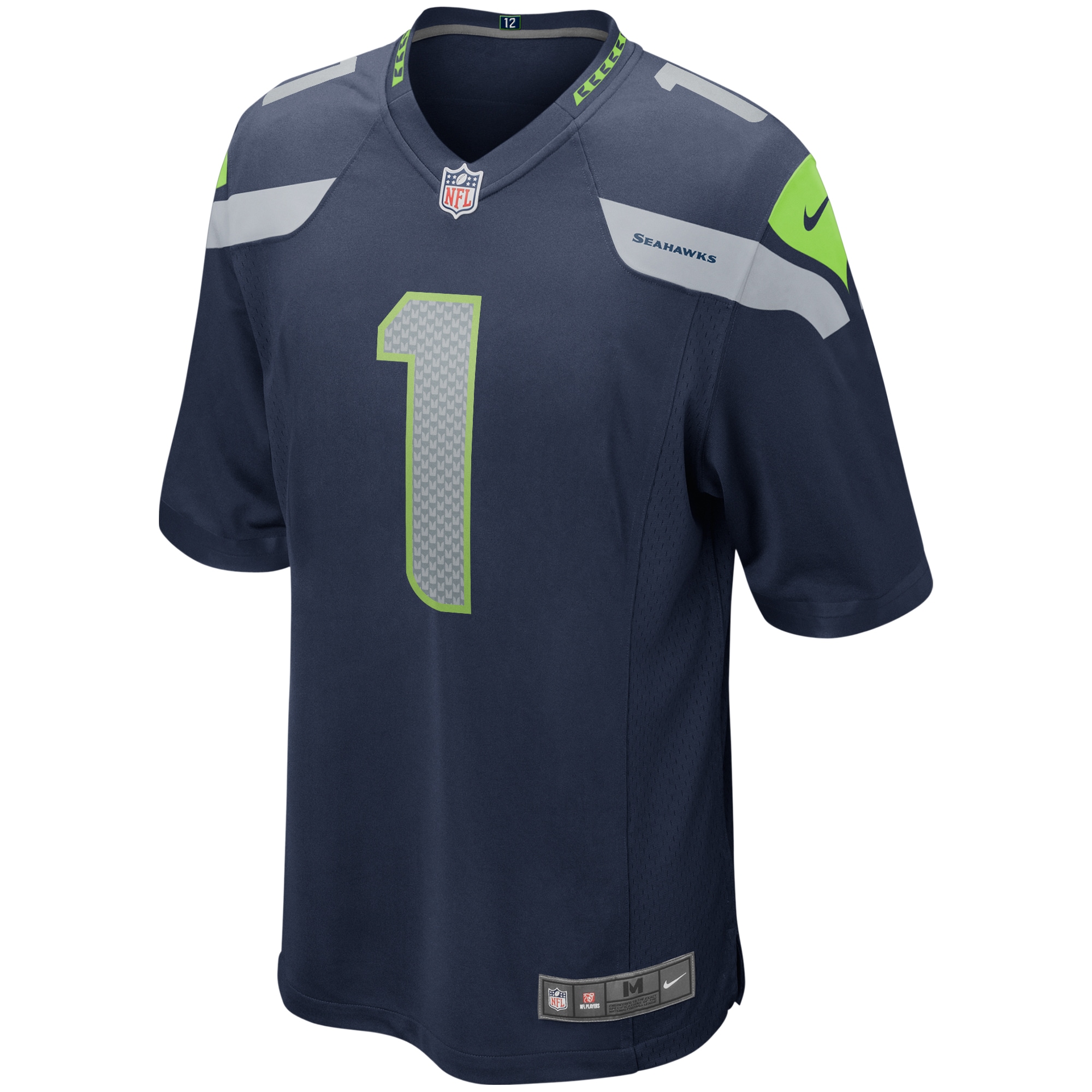 Seattle Seahawks Warren Moon College Navy Game Retired Player NFL Jersey Men's